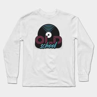 Retro Old School Record Collector // Vinyl Record Junkie Long Sleeve T-Shirt